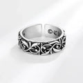 Intricate pattern gothic ring