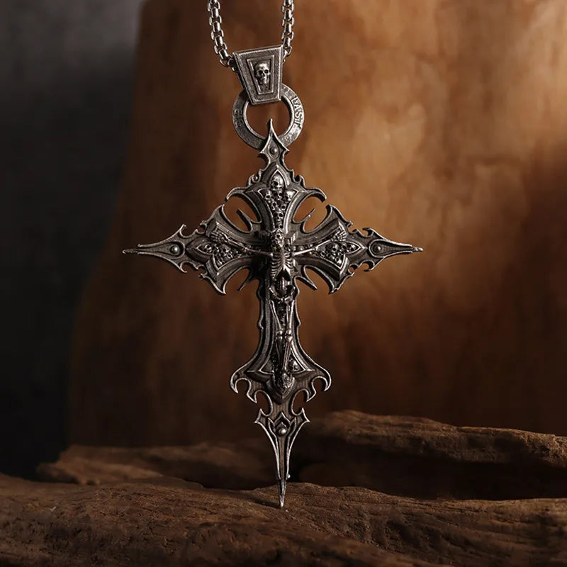 Cross Pendant Long Necklace
